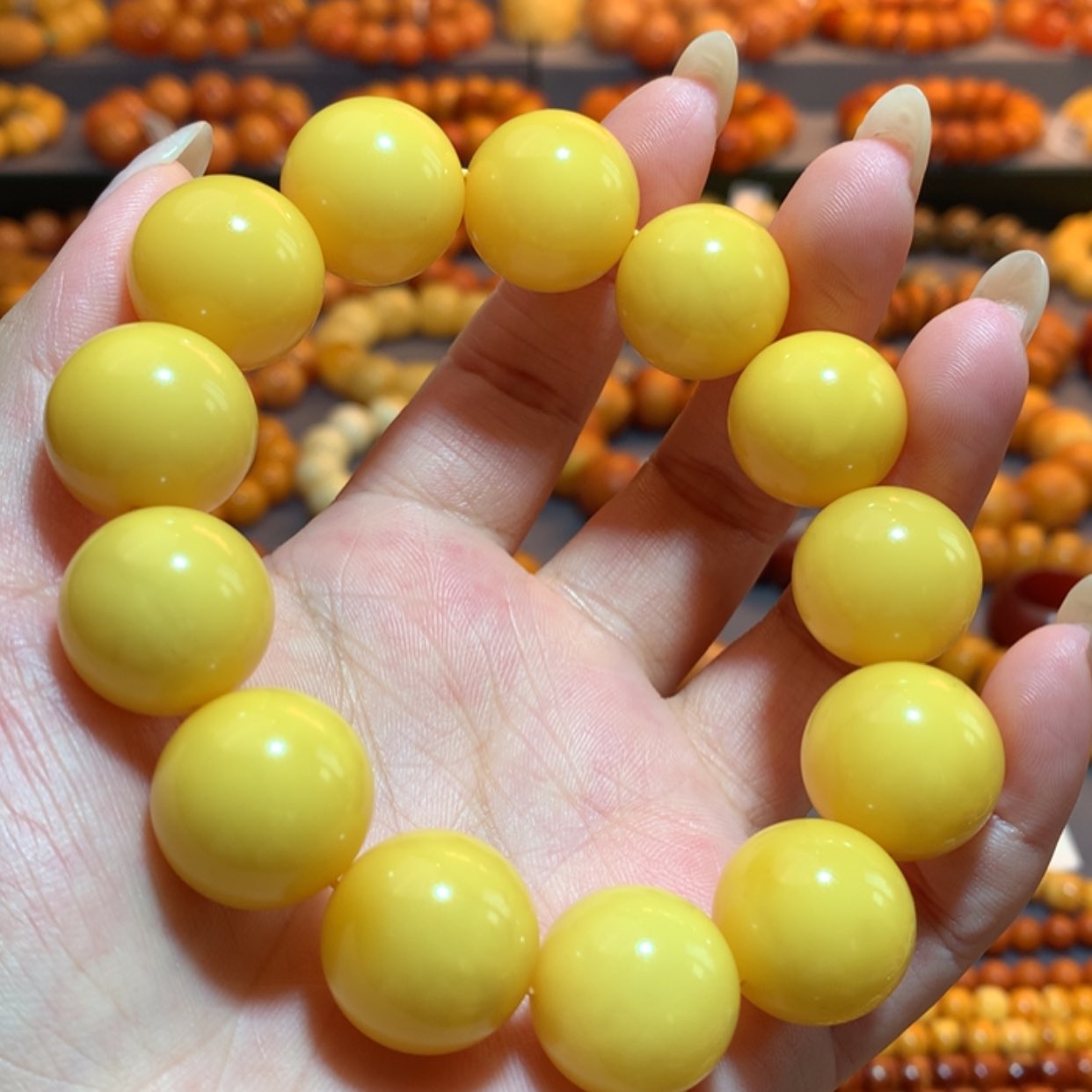 【闪购商品】手串蜜蜡未镶嵌蜜蜡手串