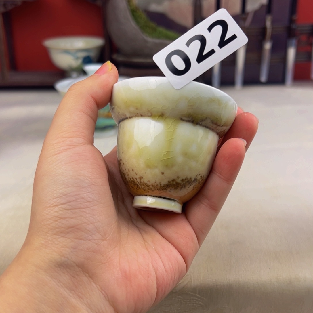 杯子嗯，纯手工柴烧主人杯