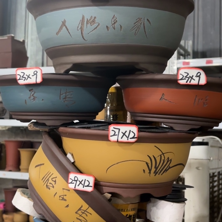 花盆紫砂100-6。        