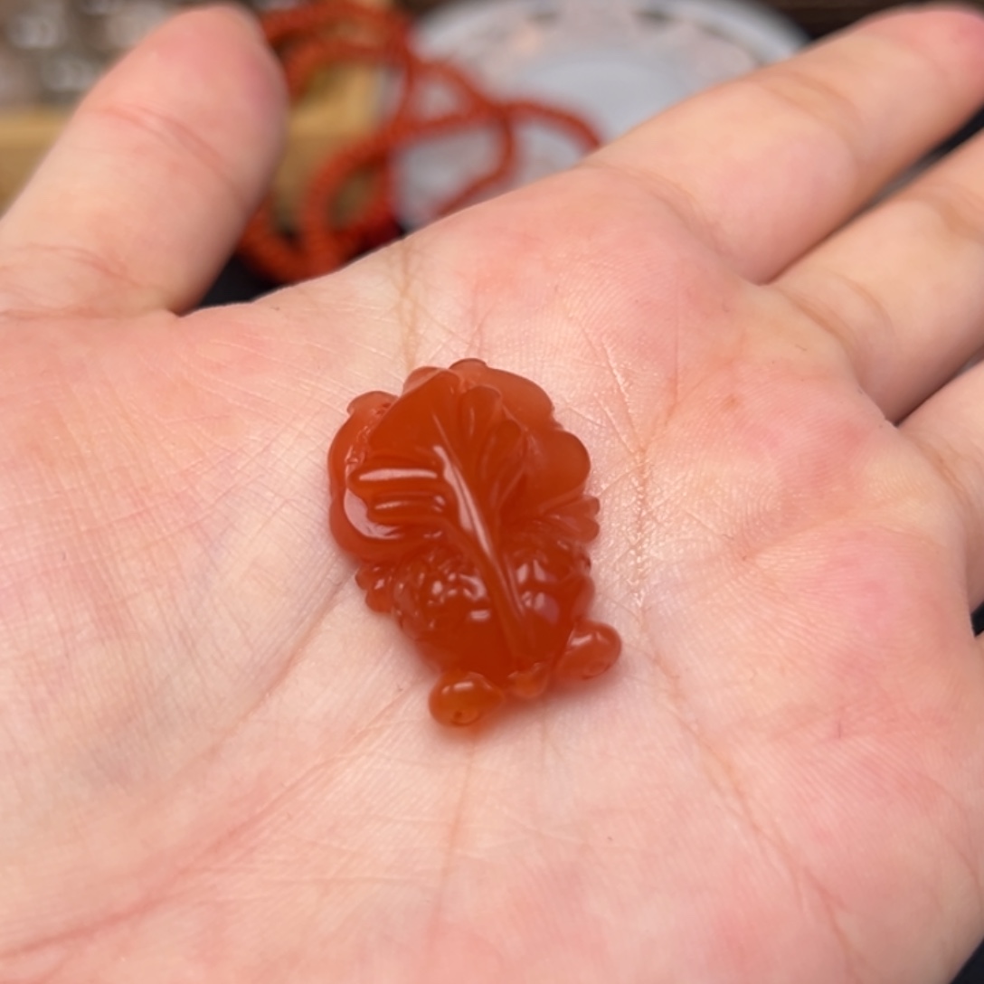 吊坠(不含链)未镶嵌南红玛瑙