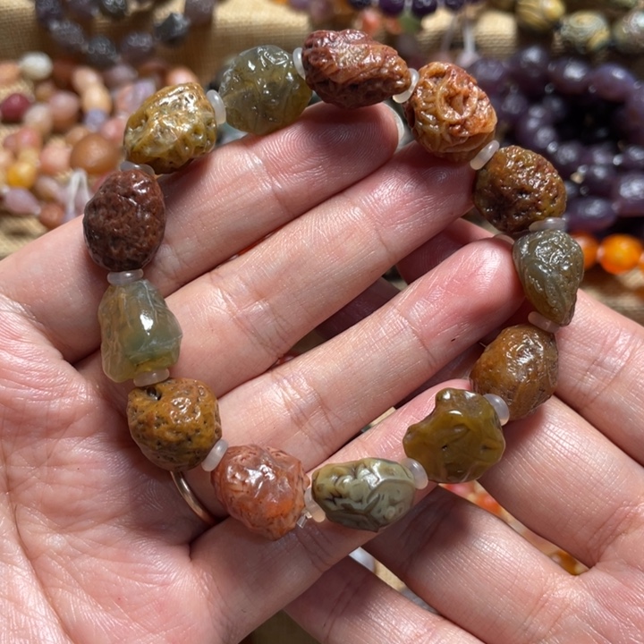 玛瑙/玉髓合金手链