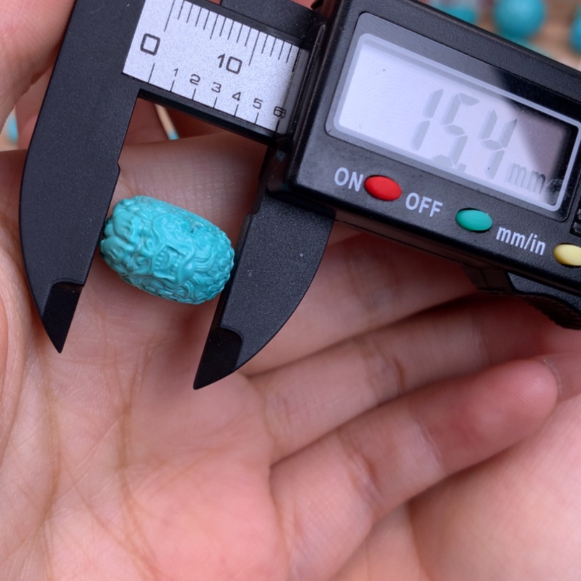 【闪购商品】绿松石未镶嵌雕刻龙扣