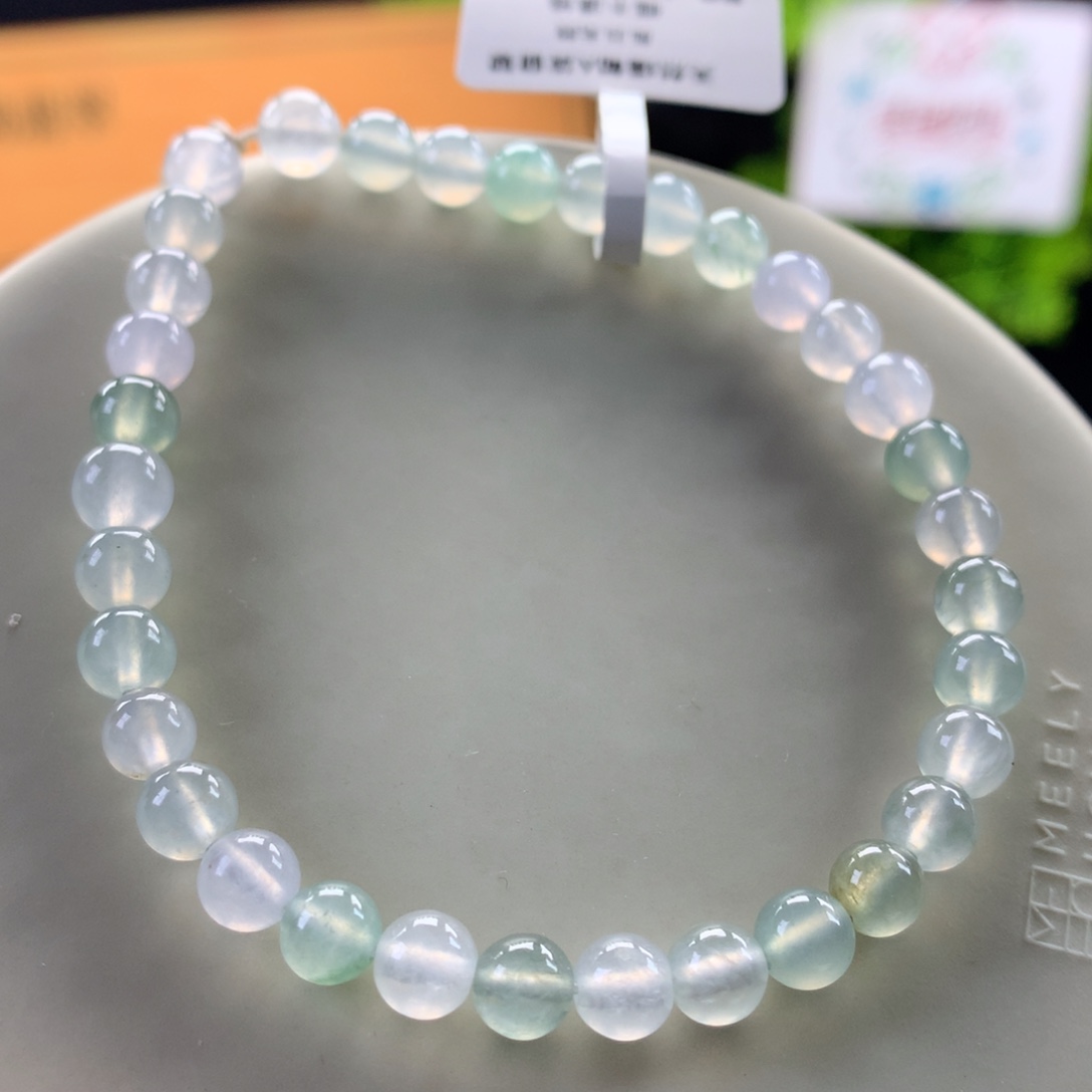 翡翠未镶嵌手链卡5.5