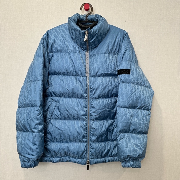 99新 DIOR/迪奥 蓝色满印羽绒服 尺码：44 20236