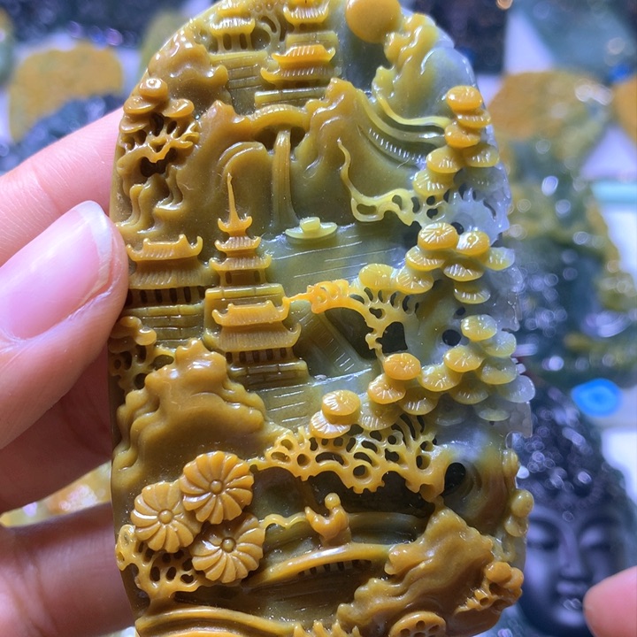 翡翠未镶嵌吊坠(不含链)
