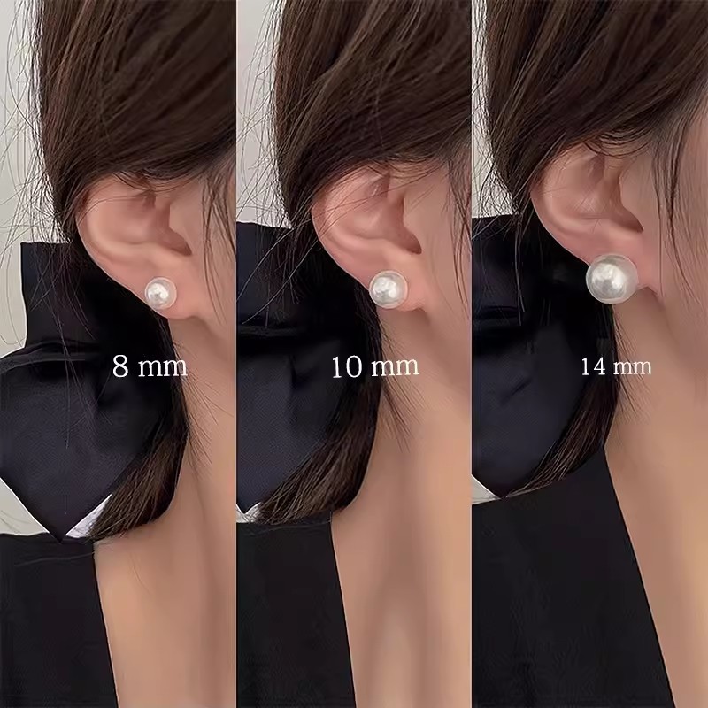 【主播专属】S925银针简约百搭气质珍珠耳钉女轻奢小众高级感冷淡
