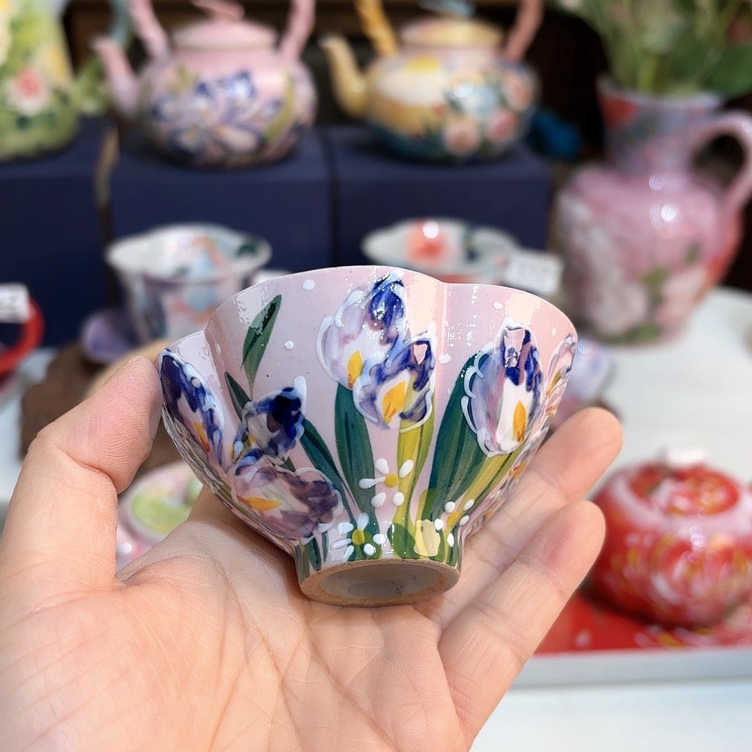 景德镇手绘高温釉下彩陶瓷茶具