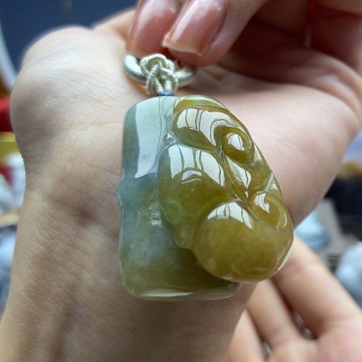 翡翠未镶嵌颈饰吊坠34