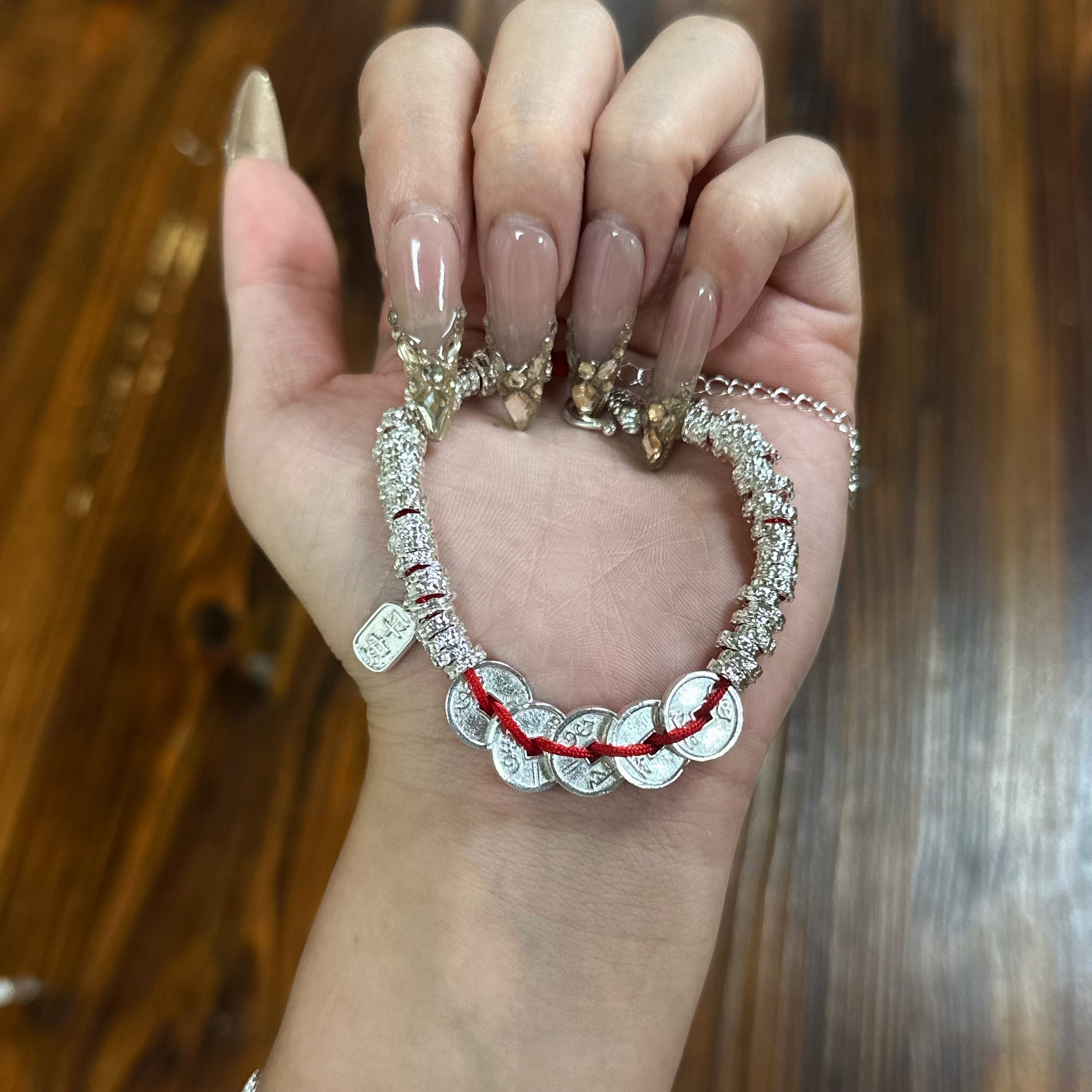 足银手镯 精品银手链（无礼盒） S366