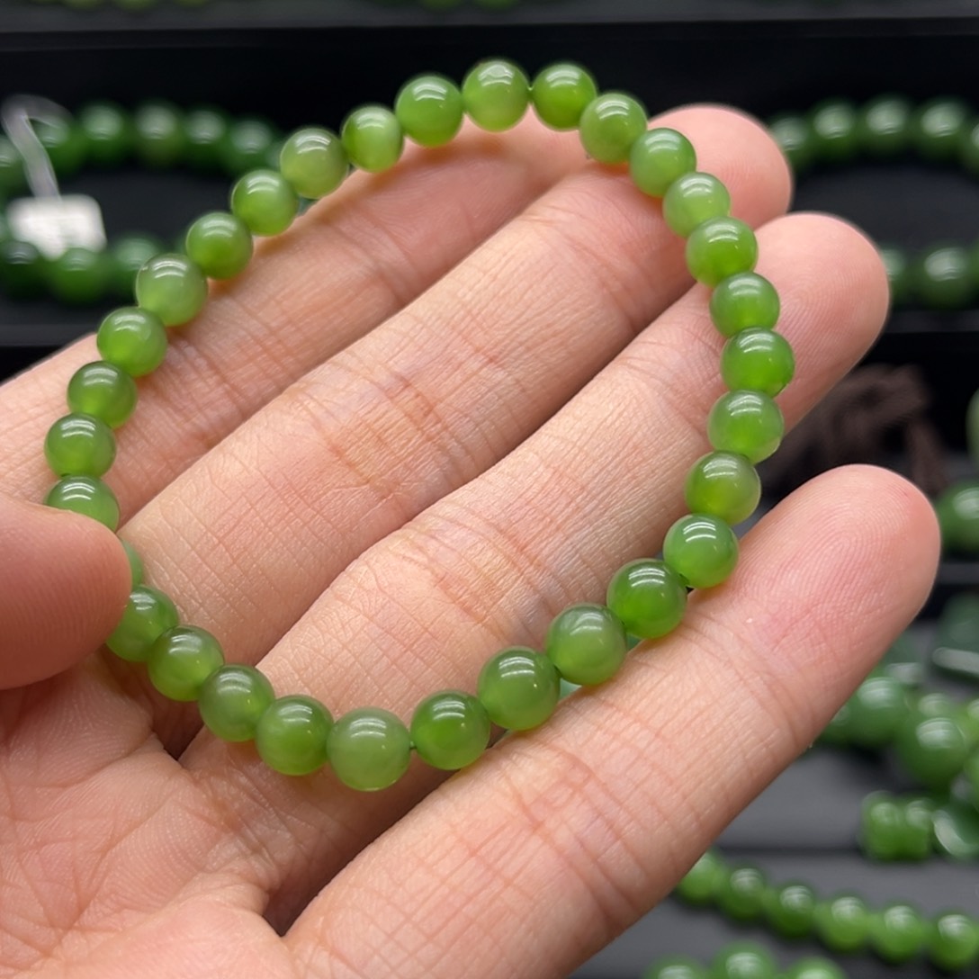 和田玉（碧玉）手链未镶嵌