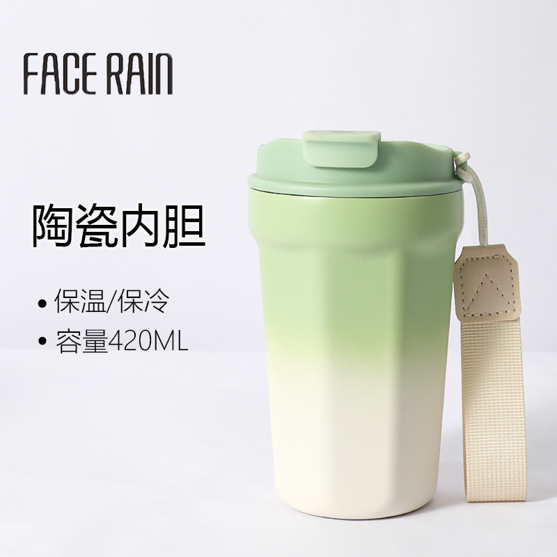 随行咖啡杯304不锈钢咖啡保温杯便携保温保冷咖啡杯八角咖啡杯