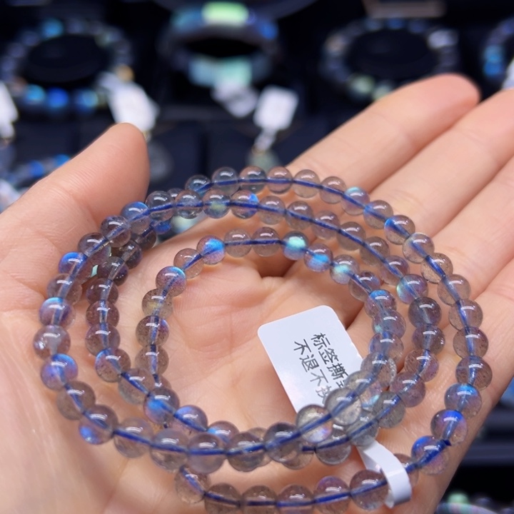 拉长石手串未镶嵌6左右