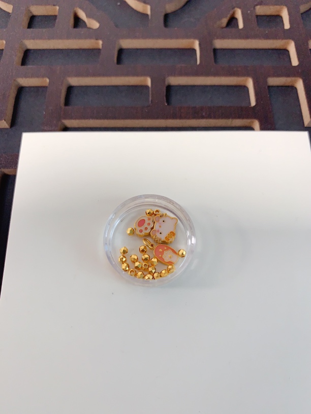 京韵古金 足金吊坠 w专拍