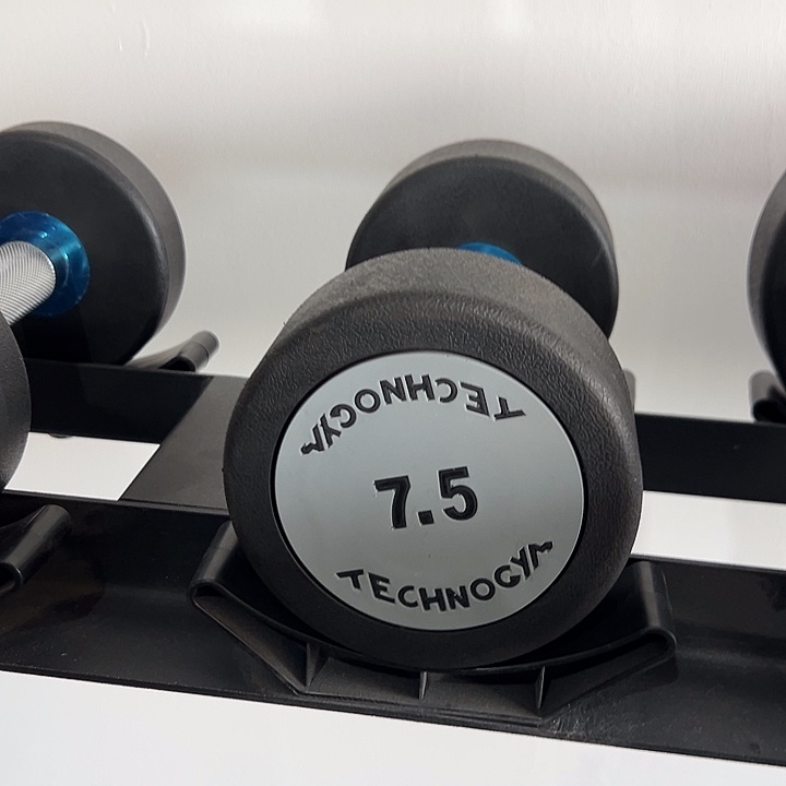 全新纯钢泰诺哑铃7.5公斤一对颜色随机