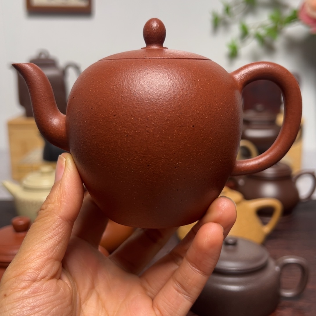 海***色紫砂茶壶230cc全手工 