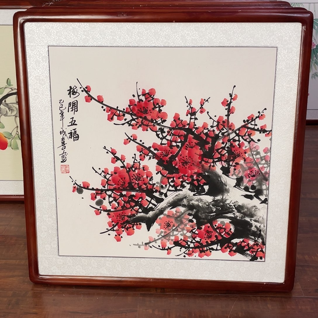 国画带框尺寸63*63厘米
