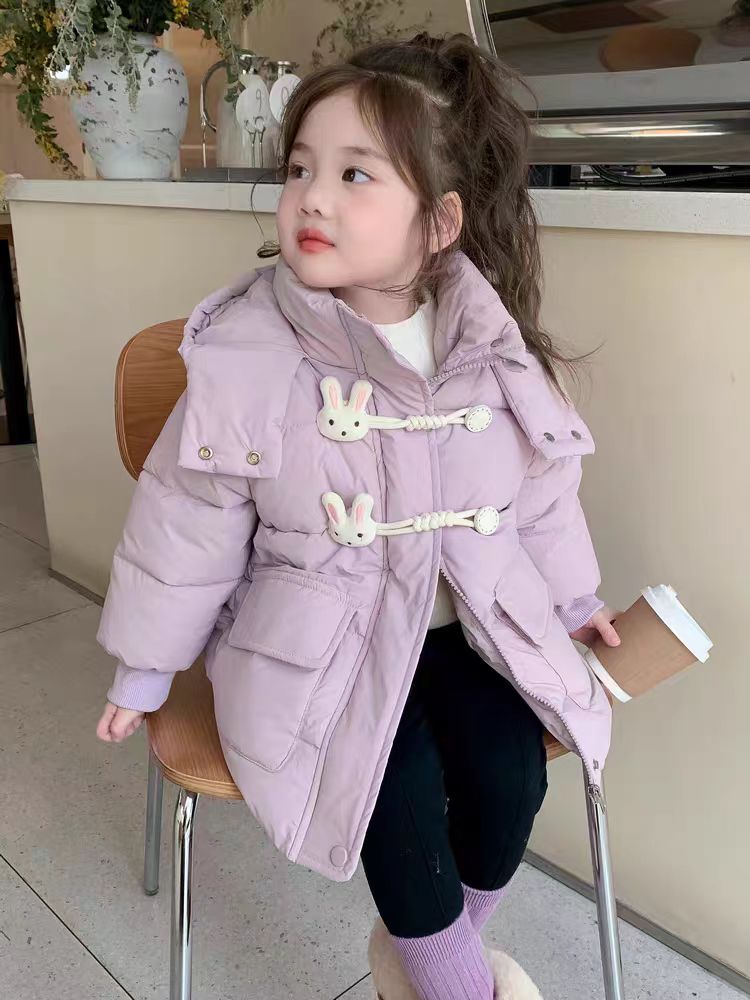 小兔子棉服加绒加厚外套冬款6009