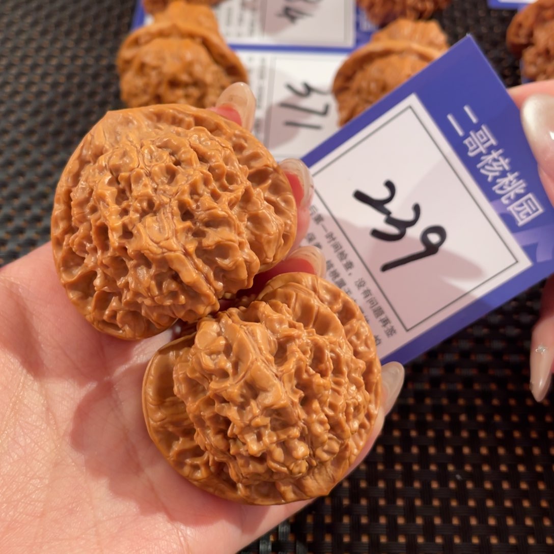 文玩核桃把件239号46尺官帽