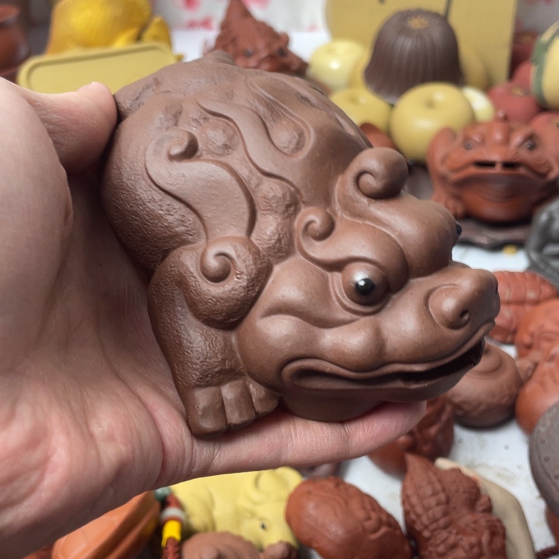 紫砂茶宠紫砂瑕疵