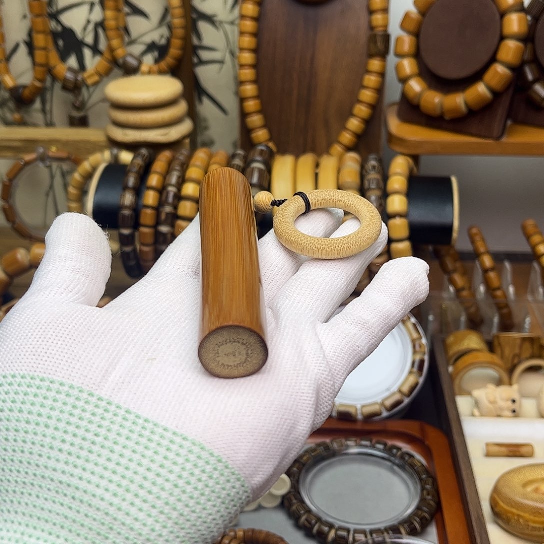 F***）初心竹木手串文创，手把件