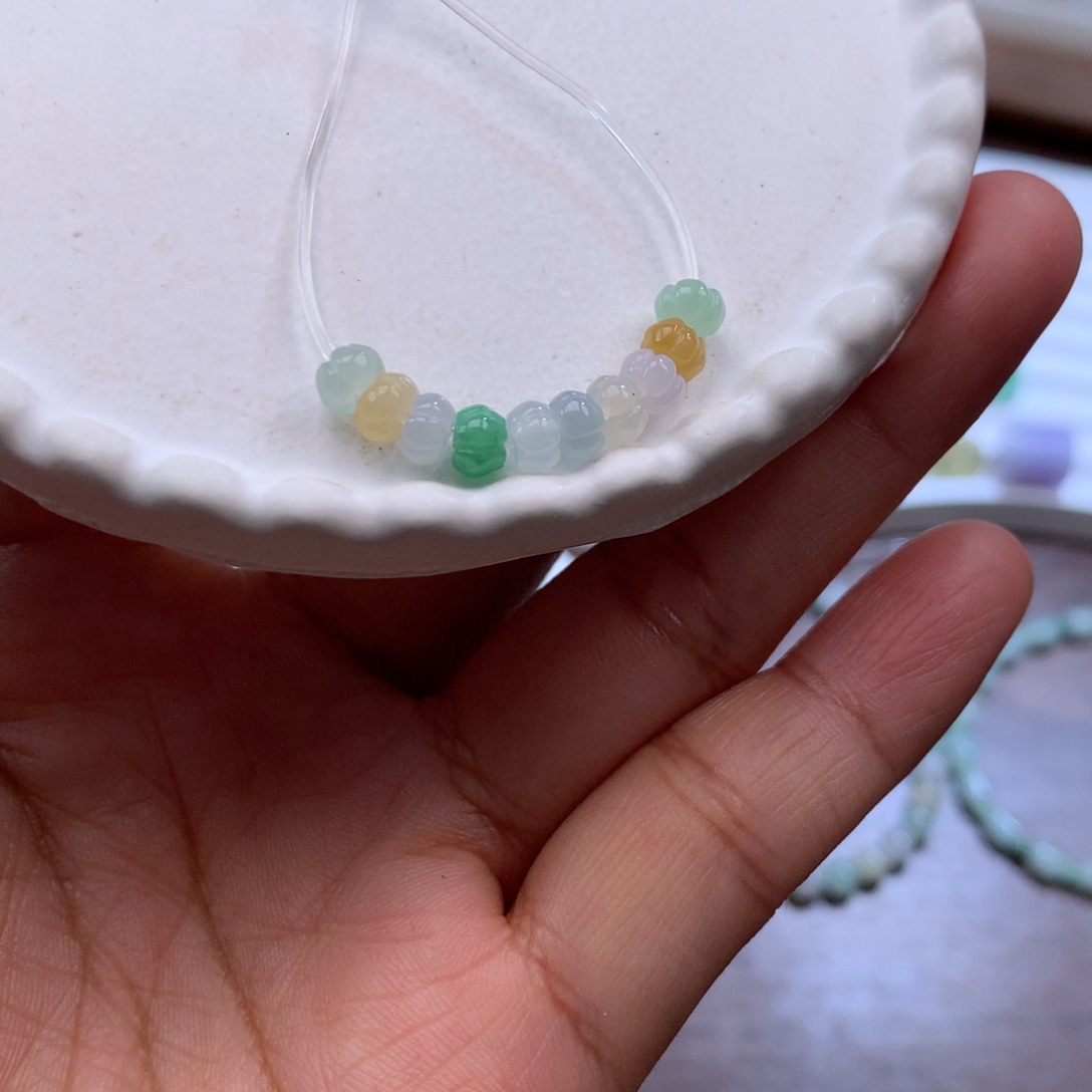 翡翠未镶嵌颈饰翡翠南瓜珠