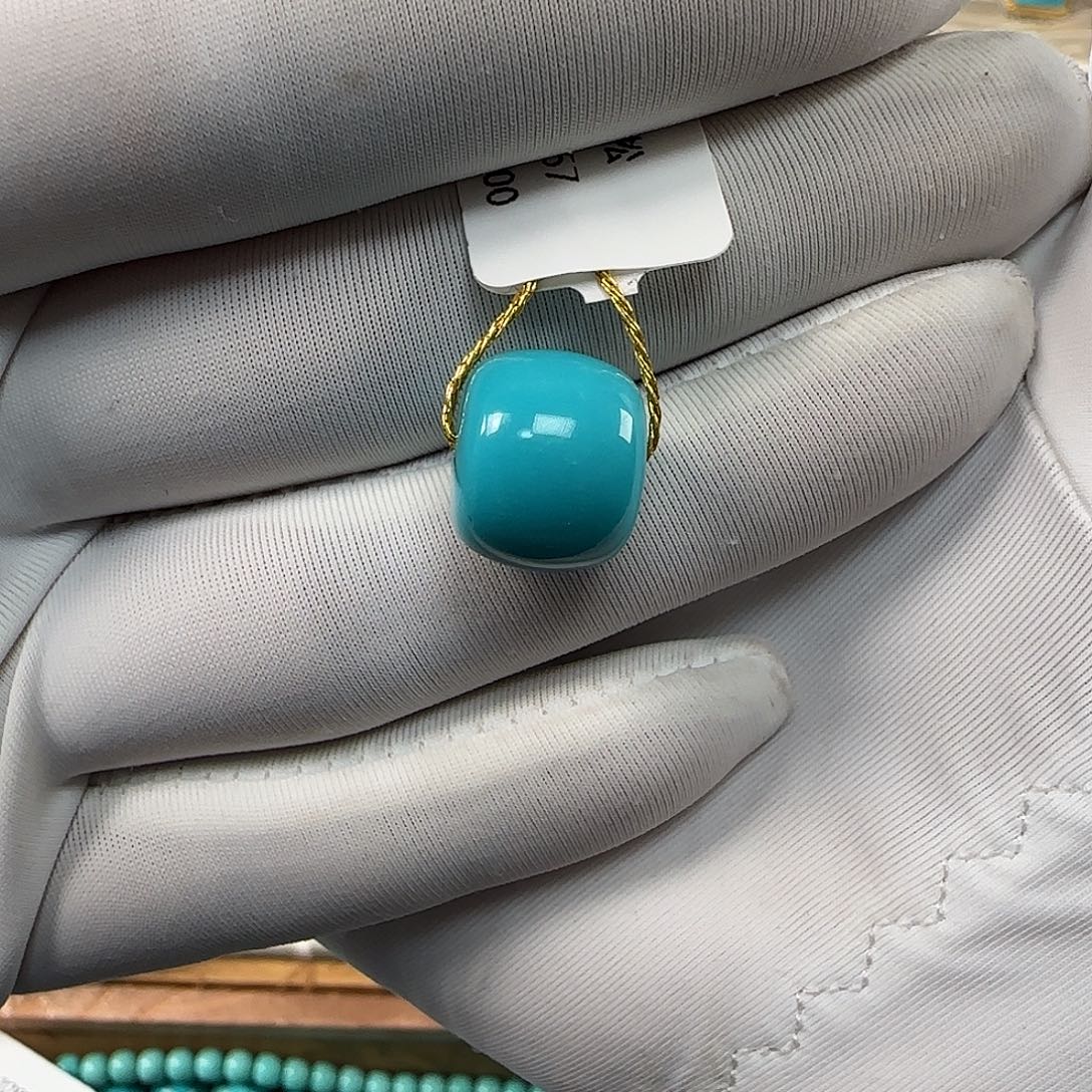 绿松石未镶嵌12mm➕单珠