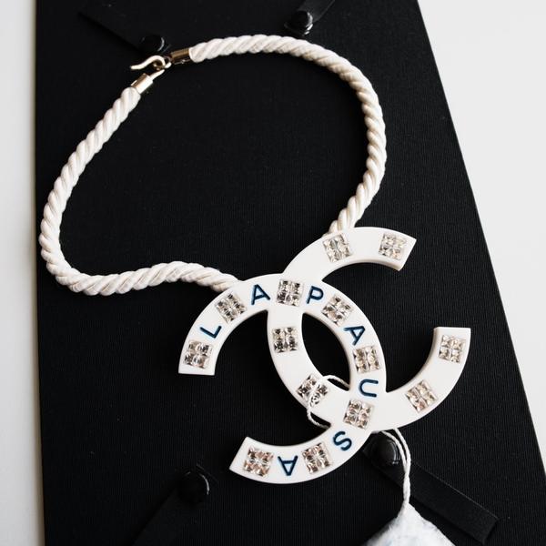 Chanel 游轮白色双C项链