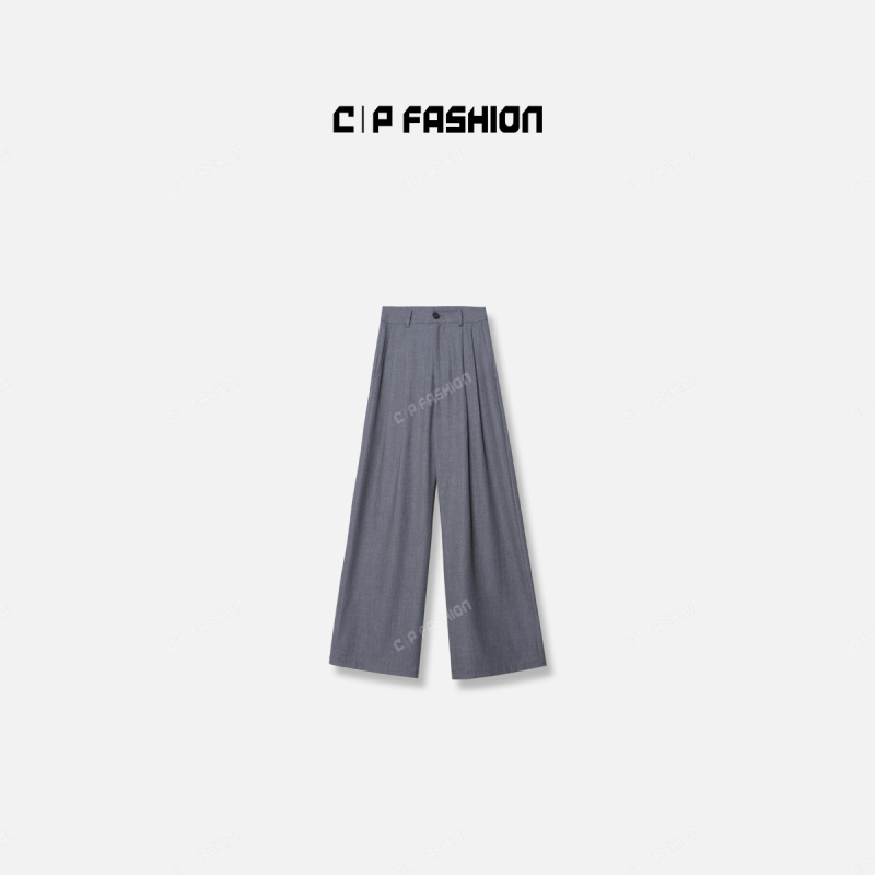 【AR专属】定制皮带天丝羊毛阔腿西装长裤J8J733CK242