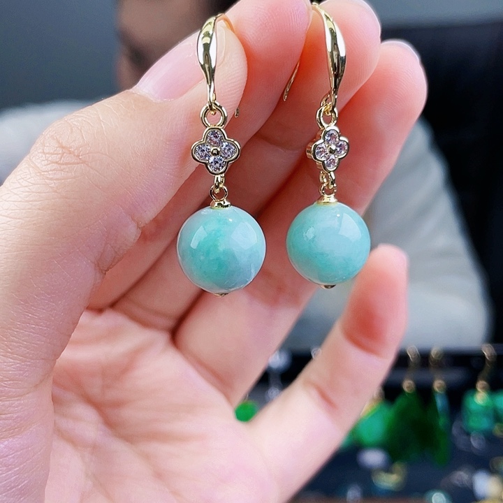 翡翠耳饰未镶嵌饰品