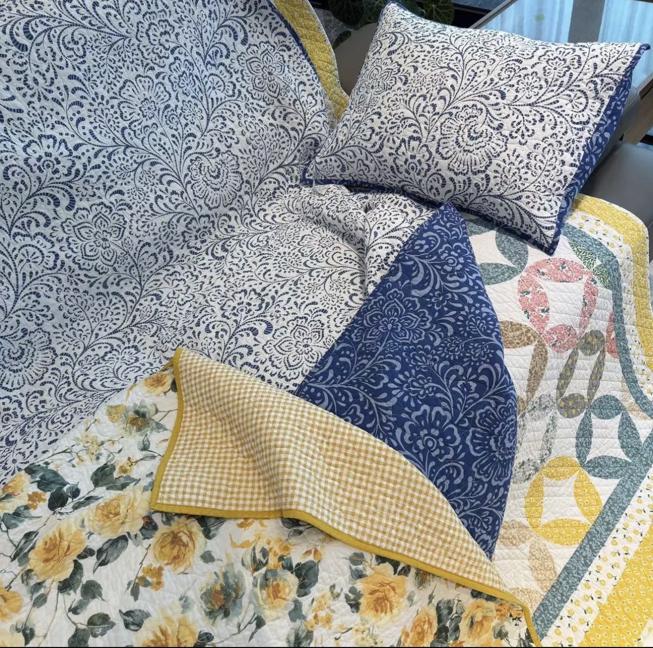 【美式印花】100%纯棉美式风床盖