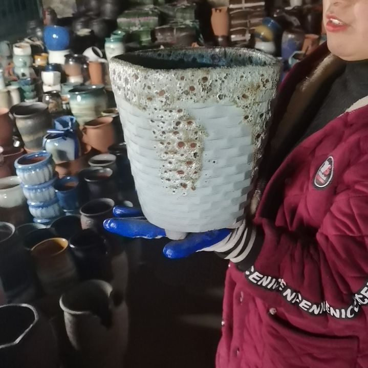 红陶口18高22瑕疵