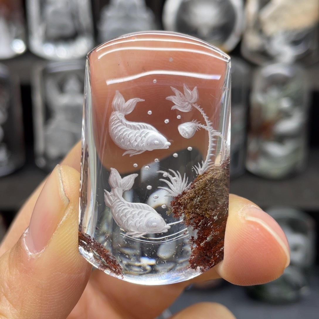 吊坠未镶嵌水晶年年有鱼