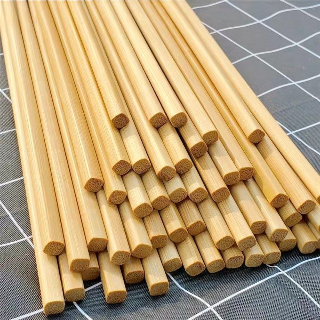 楠竹筷子火锅公筷创意餐具无漆无油家用高档中式竹筷