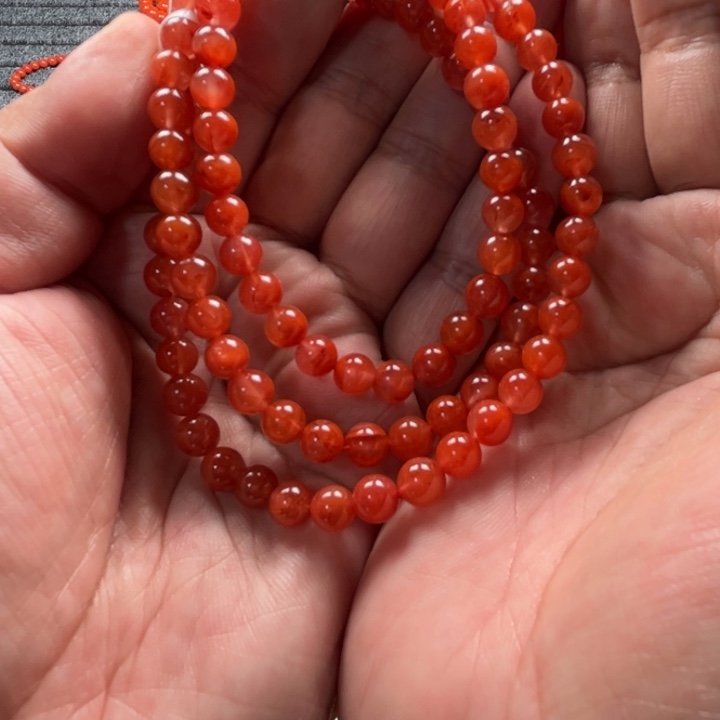 南红玛瑙手链未镶嵌