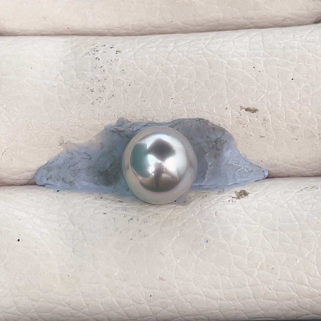 未镶嵌裸珠定制海水珍珠10.5极光铂金灰裸珠