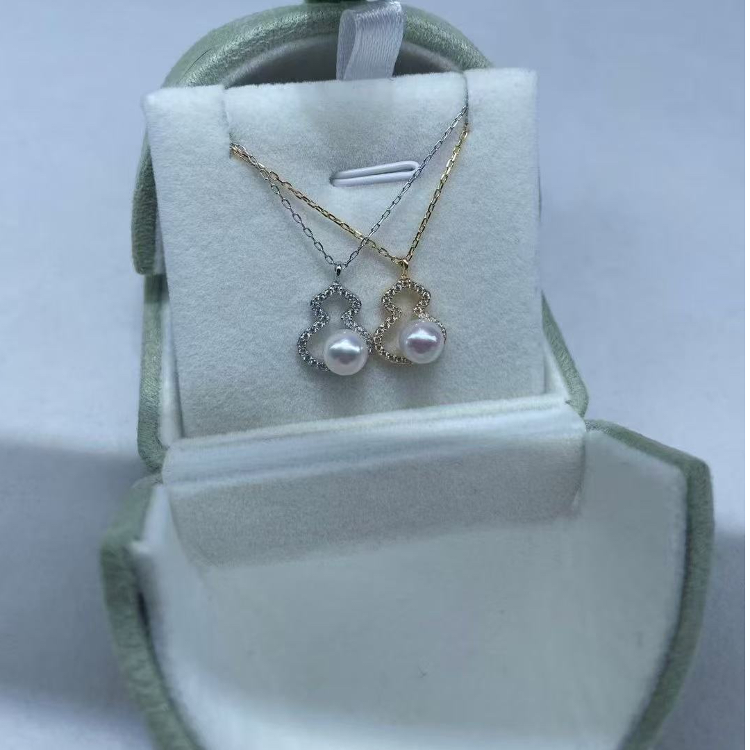 【祯意福利】6-7mm海水akoya真多麻福禄款吊坠气质百搭