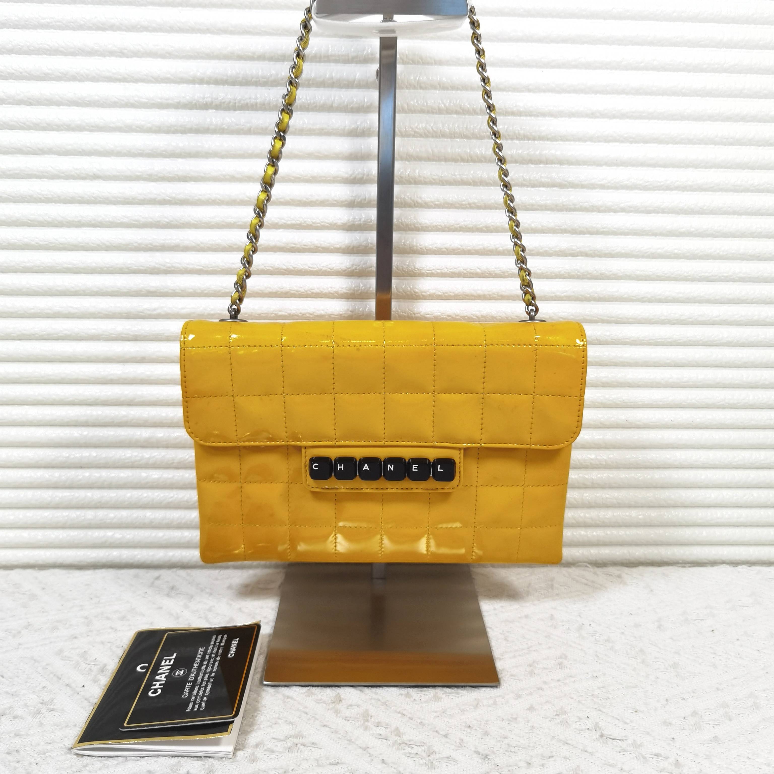 95新 Chanel/香奈儿 香奈儿CHOCOLATE BAR 键盘冰格腋下包手提包