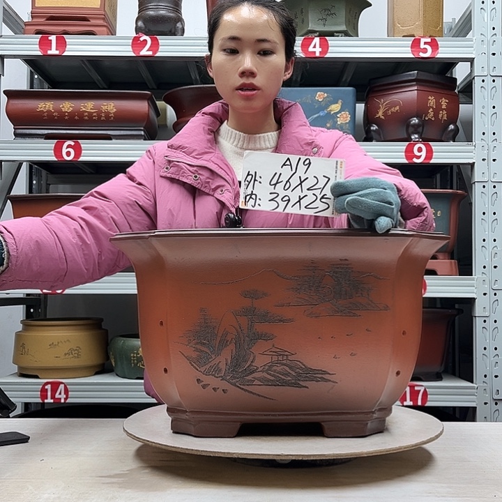 紫砂花盆紫砂花盆
