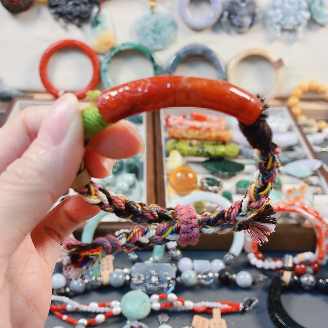 翡翠未镶嵌手链手串