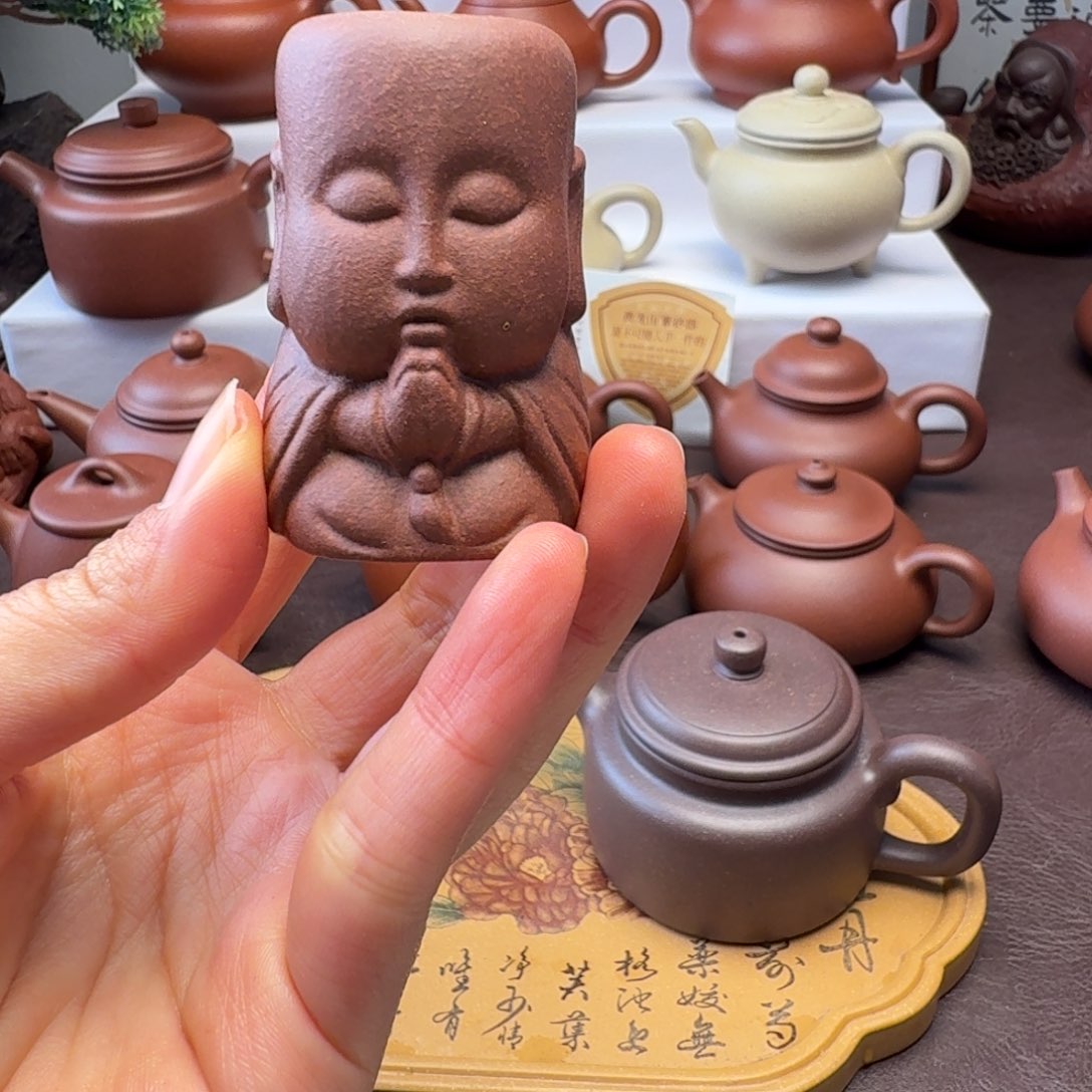 紫砂茶壶紫砂  小和尚