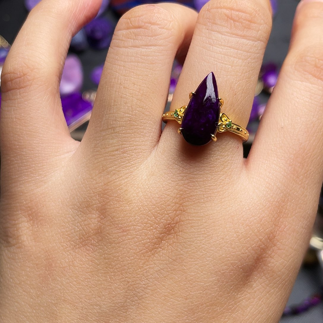 苏纪石（舒俱来）戒指银S925镶嵌