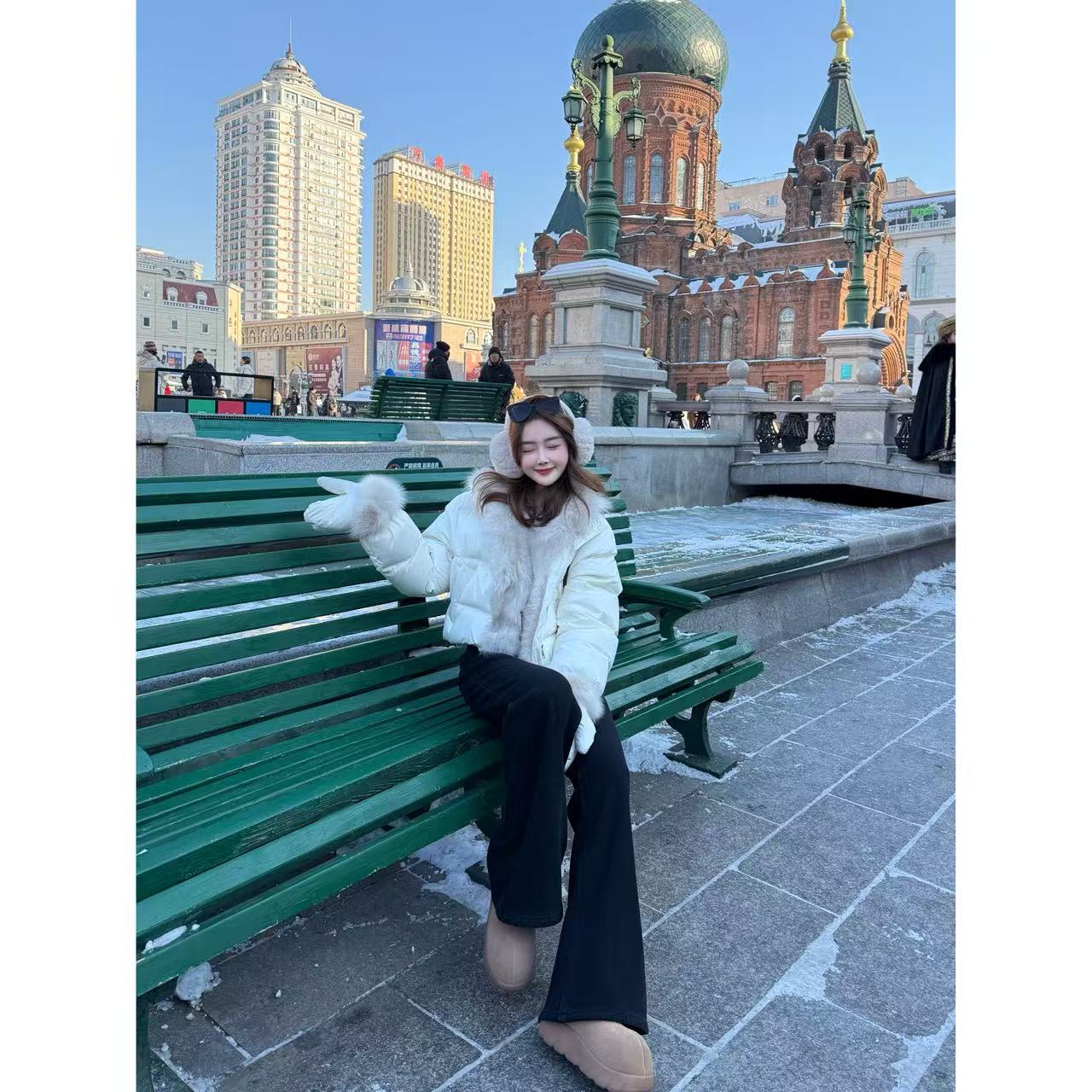 【白雪公主】小允姐姐2025新款高级狐狸毛鹅绒服