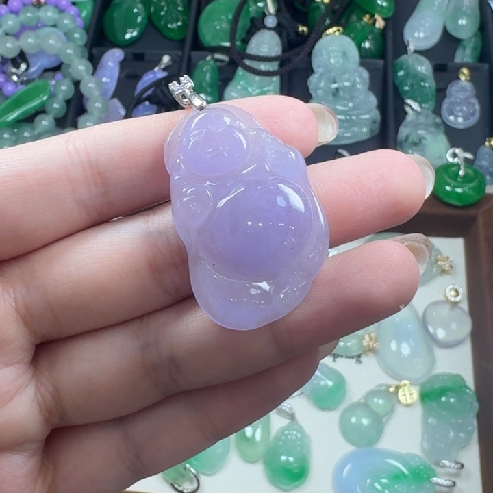 翡翠未镶嵌颈饰11