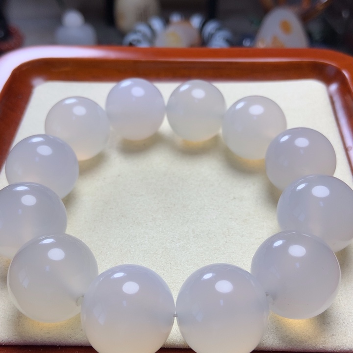 玛瑙/玉髓手串未镶嵌荔枝冻