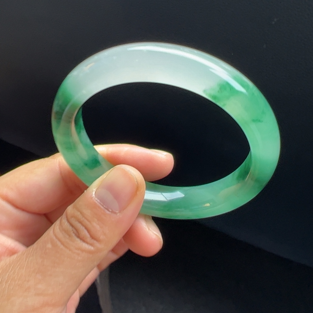 石英质玉未镶嵌手镯非洲翠5253