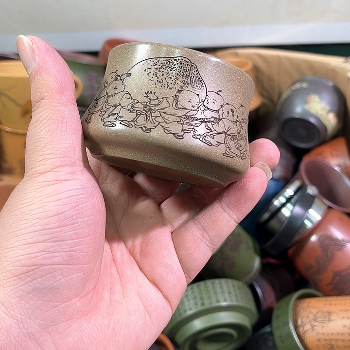 茶杯紫砂全手工紫砂主人杯