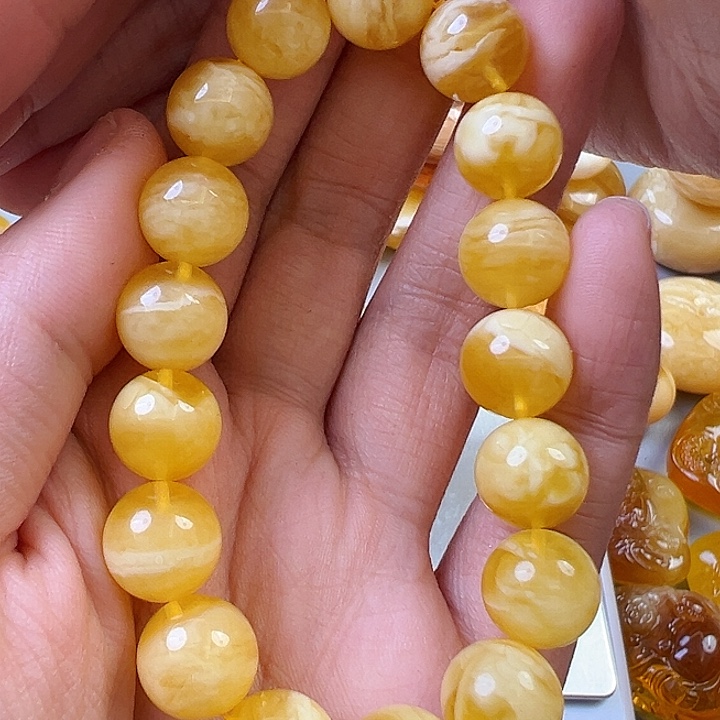 蜜蜡颈饰未镶嵌蜜蜡