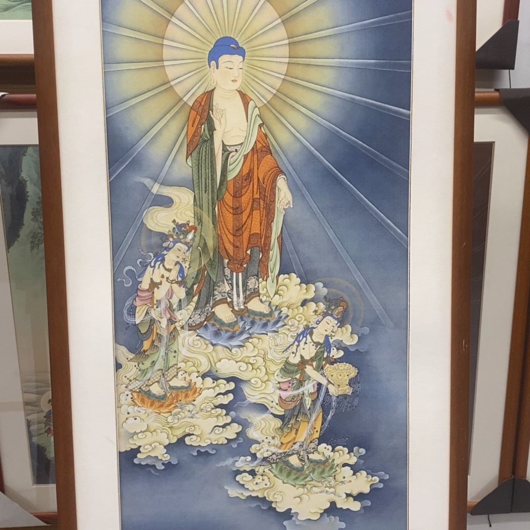 罗***欧版画西方极乐世界阿弥陀佛