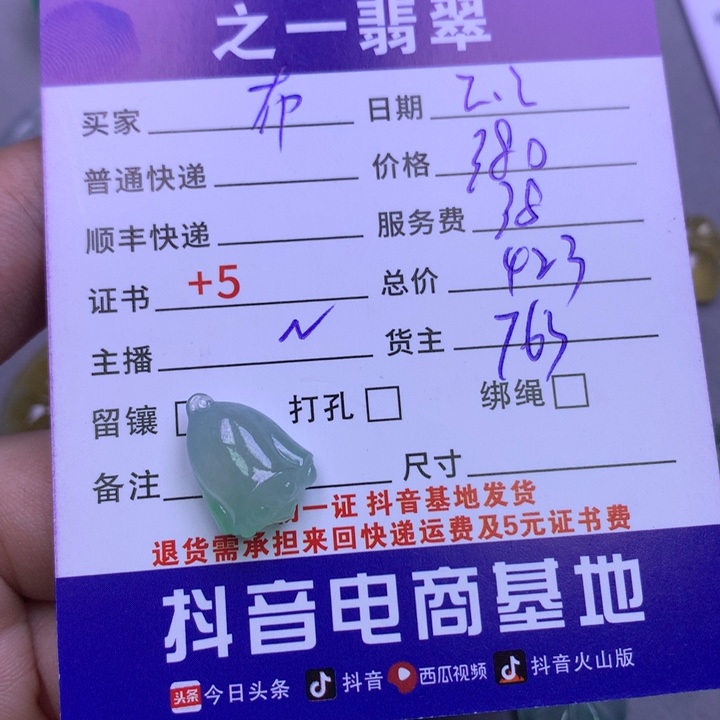 翡翠颈饰未镶嵌布*