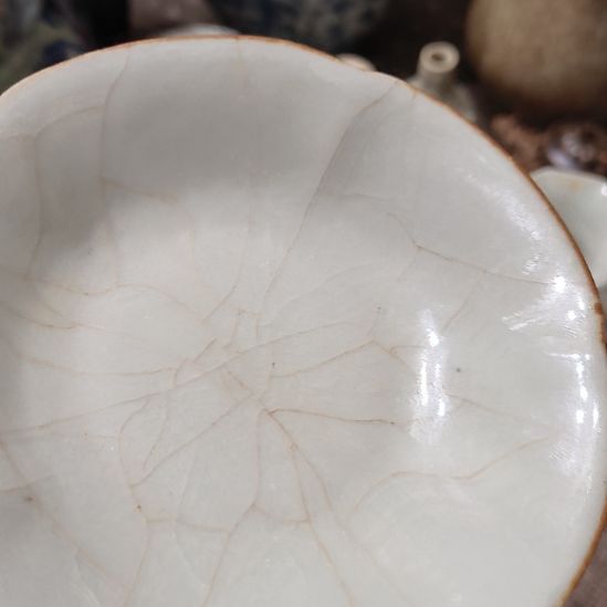 原***野摆件一件精美龙泉小盘子全品